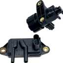 YCUPONR EGR Vacuum Solenoid Valve and EGR Pressure Feedback Sensor Kit F77Z9J460AB And F63Z9J459AA Compatible with F-150 F-250 F-350 Ranger Sable B3000 B2500 Navigator Town Car
