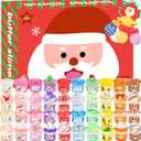 40 Pack Christmas Slime Kit, Mini Bulk Slime, Party Favors for Kids, Stocking Stuffers, Goodie Bag Stuffers, Xmas Gifts for Classroom Rewards Teens Girls Boys 4 5 6 7 8 9 10 11 12 Year Old
