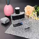 Locacrystal Bling Rhinestone Sticker DIY Home Decor Stickers Self-Adhesive Crystal Sheet Stickers for Cars & Crafts Decoration(Silver,9.4" x 15.8")