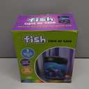 Toycol Glowing Fish Lamp Aquarium with 6 Color-Changing LED, 6 Moving Fake Fish & Realistic Ocean Scene - USB Powered Night Light for Bedroom, Office Decor, Relaxation Ideal Gift with Auto Shut-Off
