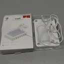 SooPii 60W 6-Port Charging Station for Multiple Devices, PD 20W USB C Fast Charging for lPhone 14/13/12,6 Short Cables Included, 2 in 1 Holder,for Phones,Tablets and Others,White