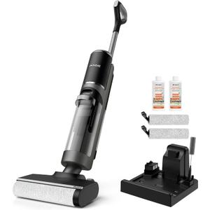 IMAGIC M3 Wet Dry Vacuum Cleaner, Cordless Vacuum Mop All in One for Hard Floors, Lightweight Floor Cleaner for Sticky Messes with Edge Cleaning, Self-Cleaning and Hot Air Drying, Grey