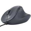ELECOM Wired USB Ergonomic Shape Mouse, Silent Click, Right Hand, 2000DPI, 5 Buttons, Optocal Sensor, Compatible with PC, Mac, Laptop, EX-G, Lsize Black (M-XGM30UBSKBK)