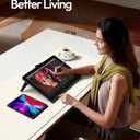 YSAGi Leather Desk Protector, Office Mat, Large Mouse Mat, Non-Slip PU Leather Blotter, Laptop Desk Mat, Waterproof Writing Pad for Office and Home (Cream, 31.5" x 15.8")