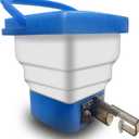 Collapsible Gel Balls Blasters Bucket for SplatBall, Portable Splatter Storage Container with Strainer, Large Capacity Orby Tub Holds 16000+ Balls Accessories