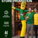 7 FT Inflatable Tube Man with Blower: Soccer Sports Theme Inflatable Dancing Man for Indoor & Outdoor Advertising, Party Decorations, Store Grand Openings, Business & Events (Green)