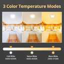 2Pack RV Lights Interior 1200LM，3 Color 12V RV LED Lights Interior with Remote Control, 3000-6500K Dimmable RV Interior Lighting Ceiling Light for RVs/ Camper/ Trailer/ Boat