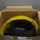 4 Pack Safety Face Shield for Grinding and Cutting, Full Impact Resistant Face Shield Mask for Work Chemical Woodworking (Yellow)