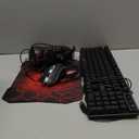 Gaming Keyboard and Mouse and Mouse pad and Gaming Headset, Wired LED RGB Backlight Bundle for PC Gamers and Xbox and PS4 Users - 4 in 1 Edition Hornet RX-250 (Black)