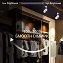 12W Zoomable Track Lighting Heads,H Type Track Light Heads for Accent Retail Artwork,Dimmable LED H Track Lighting 4000K Daylight 110V,15 to 60 Beam Angle 4 Pack (White)