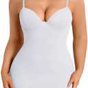 Shapewear Slip under Dress Shapewear Dress Undergarments for Dresses Body Shaper Dress Tummy Control with Built In Bra S