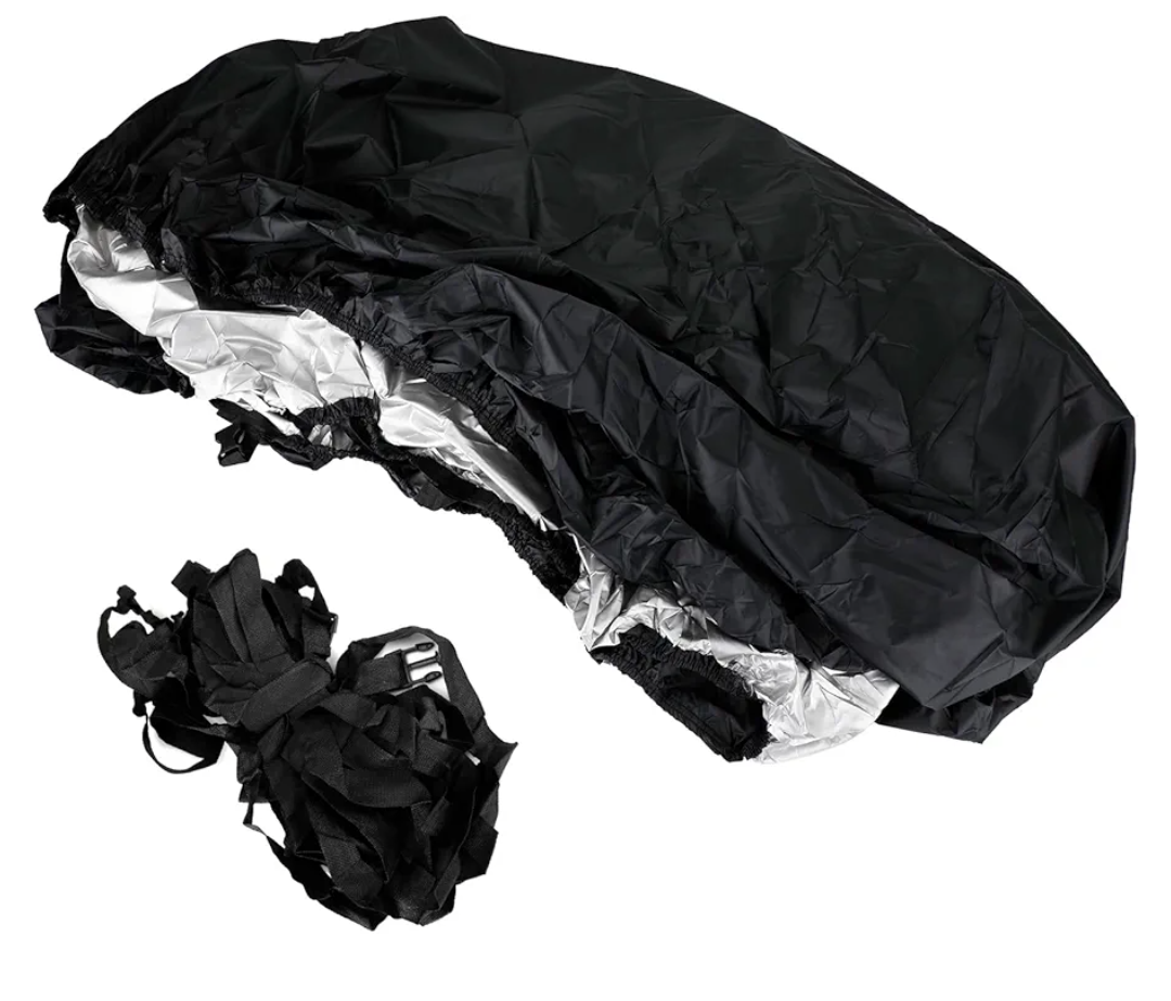Heavy Duty Boat Cover Waterproof Black Fishing Ski Bass Shelter