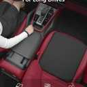 Car Seat Cushion – Breathable Nappa-Style Microfiber Leather & Premium Memory Foam, Non-Slip Seat Pad for Car/SUV/Truck/Office Chair,Lower Back & Hip Support (Black)