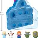 Fisher-Price Little People Toddler Toy Disney Frozen Carry Along Castle Case Playset with Figures for Pretend Play Kids Ages 18+ Months