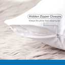 Pillow Cases - 100% Viscose Derived from Bamboo - Cooling Pillowcase - King Size, Silver Gray, Set of 2 Zippered - for Hot Sleepers - Soft Pillow Covers - by Vegan Silk