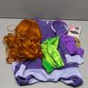 Oerinkend Halloween Costume for Girls - Deluxe Red Skirt Set with Wig, Socks & Accessories (Dahne-M)