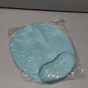 BRILA Large Mouse Pad with Ergonomic Memory Foam Wrist Rest Support - Massage Holes Design - Skidproof Pu Bottom - Wrist Fatigue/Pain Relief Mousepad with Elbow Hand Cushion for Gaming & Work (Aquamarine)