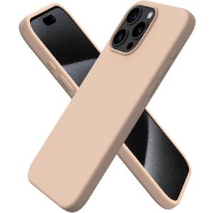for iPhone 15 Pro Case 6.1" | 2X MIL-STD Drop Protection | Compatible with MagSafe | Sleek Aesthetic Liquid Silicone Phone Cover - Latte