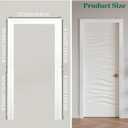 Peel and Stick Door Frame Trim Kit, 37" x 82" Self Adhesive Premade Doors Trim Molding Wainscoting Panels Pre-Cut for Door Frame Decor, 33 inches x 82 inches