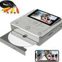 VHS to DVD Recorder & Converter Machine - VCR/Camcorder/Tape/Player to USB Device/SD Card/HDD, Smart Phone WiFi to DVD/USB/SD/HDD Copy, Free APP Digital Converterwith 10 DVDs & AV Cable (Light Grey)
