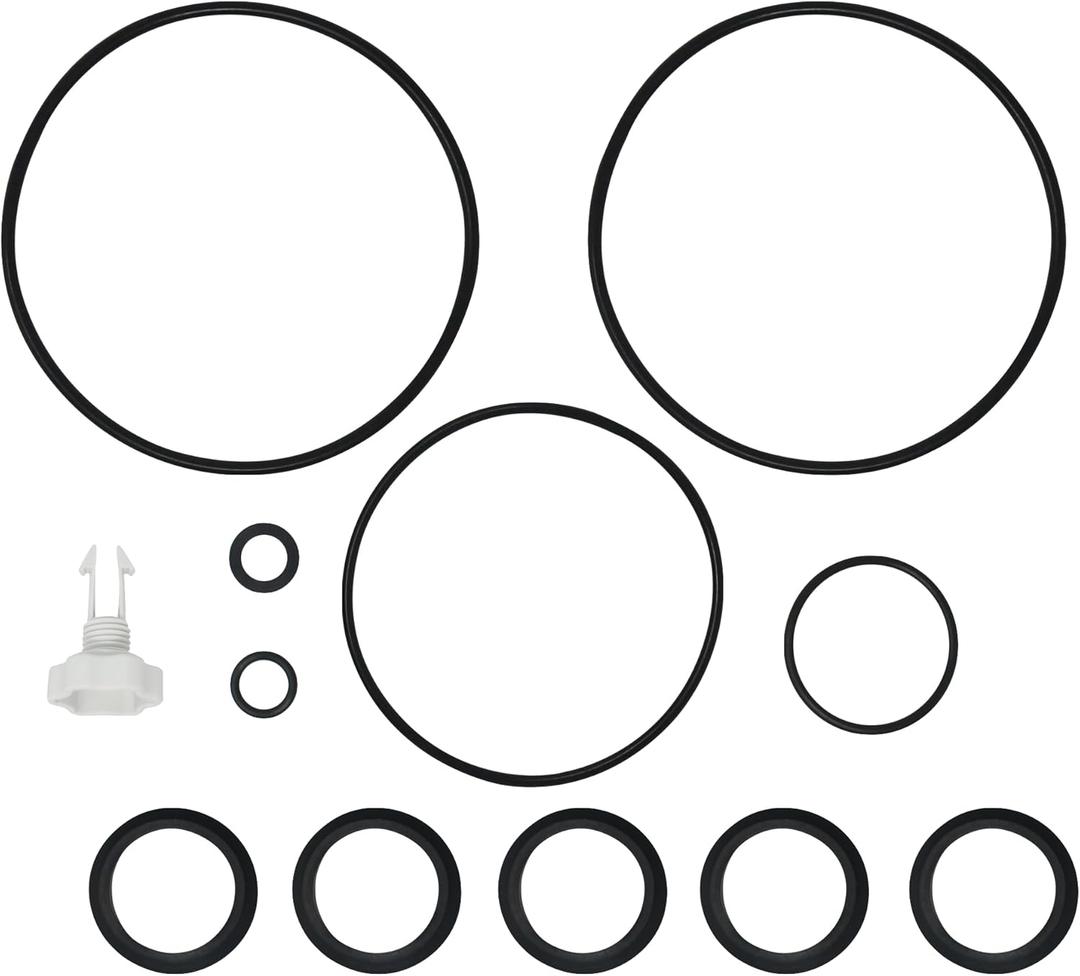 AppliaFit O-Ring Kit Compatible with Intex 25013 for Intex Sand Filter Pumps, Includes Air Release Valves - 1-Pack (12 Pieces)