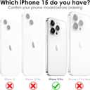 Crossbody Lanyard Strap Case for iPhone 15 Pro, Hands-Free Neck Cross Body Wrist Adjustable Rope Removable Drop Protection Shockproof Silicone Case 6.1 inch 150 cm Strap iP15Pro - Pine Green