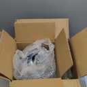 KCO Lighting Modern Large Globe Pendant Light 1-Light Single Blue Glass Pendant Lighting Kitchen Island Vintage Ribbed Glass Pendant Light Contemporary Gold Hanging Light Fixture (9.8)