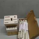 CAROTE 14 Pieces Knife Set with Block, Forged, High Carbon Stainless Steel Sharp Blade Block Knife Set, Dishwasher Safe Cutlery, Cream