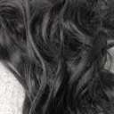AISI HAIR Black Wig for Women, Long Wavy Lace Hairline Middle Part Synthetic Heat Resistant Wig for Daily Party-26 Inch