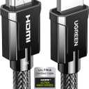 UGREEN 8K HDMI 2.1 Cable Certified 16FT, 10K Ultra High Speed HDMI Cord 4K 240Hz 48Gbps HDCP 2.2&2.3 eARC HDR Dolby Compatible for PS5 Xbox Series X/Switch 2/Roku TV/Laptop/Monitor/Mac mini M4 Pro