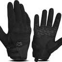 Summer Motorcycle GlovesBreathable Touchscreen Riding Gloves for Men Women, Lightweight Off-Road Racing Guantes with Finger Guards,Non-Slip Grip, (Black, XL)