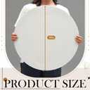 Ireer 2 Pcs 20 Inch Round Canvas Stretched Canvases for Painting Blank White Round Canvas Panels Large Quality Circle Canvas Board for Acrylic Pouring Oil Gouache Art Crafts