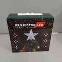 Mrrihand Christmas Tree Topper Lighted with 6 Projection Modes, Christmas Star Tree Topper Built-in LED Rotating Lights, Silver 3D Glitter Dynamic Projection for Christmas Tree Decorations