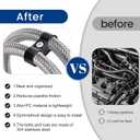 Hose Separator Clamps 10 Pack, AN8 Fuel Line Mounting Clamps 16.7mmfit for Fuel Line, Oil Line, Brake Line ABS+PC