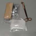 100Pcs Wood Wicks for Candles Making, 5.1x0.5x0.04inch Wood Candle Wicks Natural & Crackling Wooden Candle Wicks with Trimmer for DIY Craft