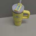 STANLEY Quencher H2.0 Tumbler with Handle and Straw 14 oz | Flowstate 3-Position Lid | Cup Holder Compatible for Travel | Insulated Stainless Steel Cup | BPA-Free | Pomelo