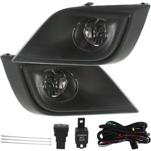 labwork 1 Pair Fog Lights Assembly Replacement for 2015-2018 Nissan Murano Clear Lens with Bulbs Fog Light Covers Harness Switch Kit Driving Fog Lights Lamps Driver and Passenger Side