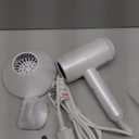 Hair Dryer with Diffuser, CONFU Blow Dryer for Curly Hair for Women Men, 21000PRM Travel Hair Dryer, Portable Lightweight Fast Drying Negative Ion Hairdryer for Home & Travel (White)