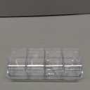 Clear Seasoning Box, 4 Piece Seasoning Rack Spice Pots, Plastic Storage Container Condiment Jars with Lids and Spoon, Storage Container Spice Jar for Salt Sugar Tea Herbal Coffee Beans