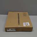 viewcare Corner Bread Box for Kitchen Counter, Bamboo Wood Large Capacity Bread Storage Bin with Acrylic Wavy Door Panel (Brown, Medium) (Medium)