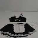 Avidlove Sexy Lingerie for Women Cosplay Lingerie Set Contrast Lace Maid Costume, Extra Large 