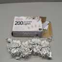 PREXTEX 100-Count Ultra Bright Christmas Lights - 20 ft Clear StringLights on White Wire - Incandescent Xmas TreeLights for Indoor and Outdoor Decorations