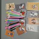 LiYiQ 148 Pcs Dog Party Favors Return Gifts Bulk Dog Paw Mini Notebooks Pens Stickers Set for Dog Themed Birthday Party Supplies Classroom Reward Gift Prizes Goodie Bags Stuffers