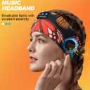 LC-dolida Sleep Headphones Headband Bluetooth 5.4, Sports Headband Earphones Wireless with Speaker Microphone USB C for Women Sleeping Gift Workout Jogging Yoga Insomnia Travel Meditation, Butterfly