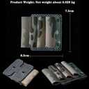 Molle Glow Stick Pouch Organizer Sleeve, Tactical Chem Light Stick Holder Storage Pouch for Tactical Vest Plate Carrier