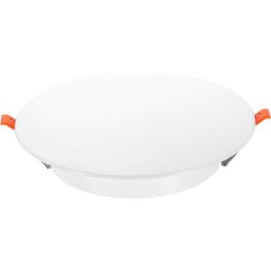 9-Inch Spring Mount Ceiling Cover Plates, Recessed Light Trim Wall, Downlight Hole Cap Decorative Panel with Buckle Fit 6.9-9inch Round Hole Ceiling Openings, White 1 Pack