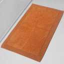 Home Weavers Luxury Collection 100% Reversible Cotton Bathroom Rugs Set, Washable Rug, Extra Soft and Absorbent Bath Rug, Bath Mat Set, Bath Floor Mat Non Slip, 24"x40" Rectangle, Terracotta