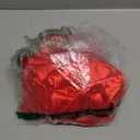 Women Satin Pajama Set Long Sleeve Button Down Feather Trim Blouse Wide Leg Pants Lounge Sleepwear Matching Sets, M, Red