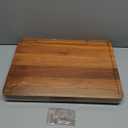 Bamboo Cutting Board for Kitchen, 18" Large Wood Charcuterie Cheese Board, Wooden Chopping Block with Side Handles and Juice Grooves