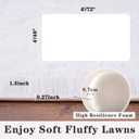 White Fluffy Rugs for Living Room Bedroom, 9x12 Shaggy Area Rug